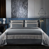 1400 TC Cotton Luxury Embroidery Bedding Set - Exquisite Pillowcase, Duvet Cover Sets, and Bed Linen - Available in Double, Queen, and King Sizes - Elevate Your Sleep Experience with Plush Quilt Covers and Bed Sheets!