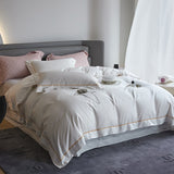 Elevate Your Sleep with 1000TC Egyptian Cotton Bedding Sets - Luxury Jacquard Duvet Cover, Flat Sheet, and Pillowcase Collection for Ultimate Comfort and Style.