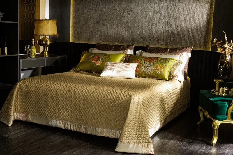 1200TC Egyptian Cotton Bedding Set, Jacquard Brocade - Elegant Comfort –  Goods And Beds