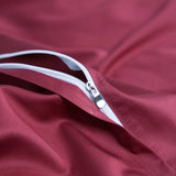 NEW Luxury Deep Red 100% Egyptian Cotton Bedding Set 1000TC - Soft, Comfortable, and Durable