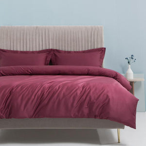 NEW Luxury Deep Red 100% Egyptian Cotton Bedding Set 1000TC - Soft, Comfortable, and Durable