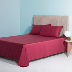 NEW Luxury Deep Red 100% Egyptian Cotton Bedding Set 1000TC - Soft, Comfortable, and Durable