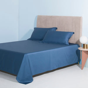 NEW Indulge in Ultimate Comfort with Our 1000TC Deep Blue 100% Egyptian Cotton Bedding Set