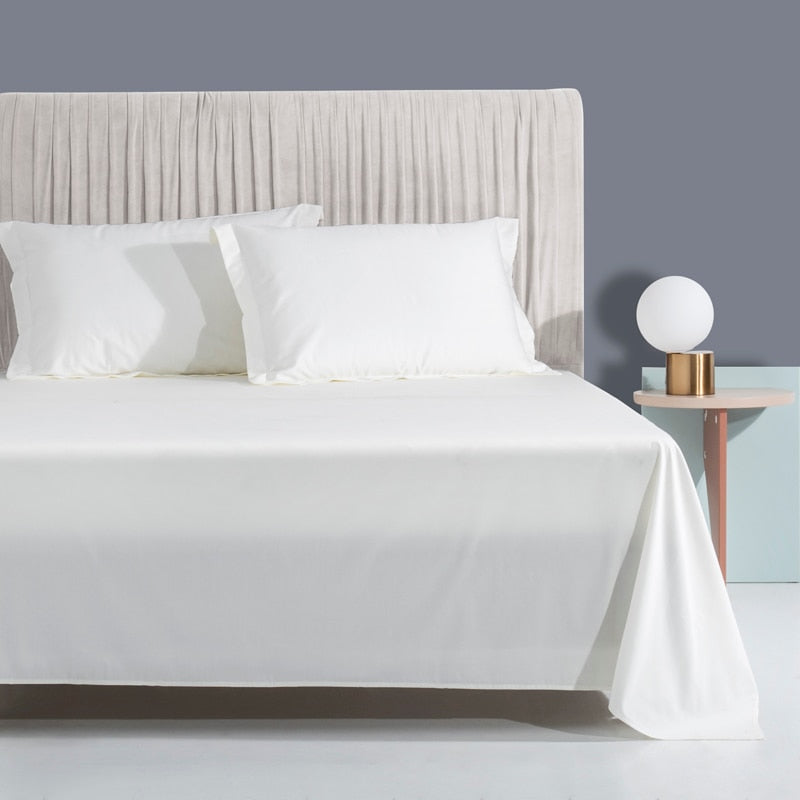 NEW Luxurious Pure White 100% Egyptian Cotton Bedding Set with 1000 Thread Count for Ultimate Comfort and Style