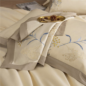 NEW Indulge in Ultimate Comfort and Luxury with our 60S Egyptian Cotton Embroidered Bedding Set - 4pcs - Perfect for Home and Hotel Use - The Finest Quality and Craftsmanship