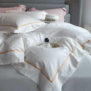 Egyptian Cotton Hotel Jacquard Bedding Set Luxury Queen King size