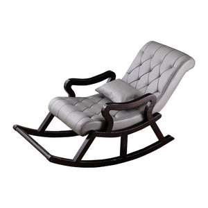 Solid Wood Rocking Chair Adult Reclining  Balcony Home Leisure Elderly   Strong Lazy Sofa Living Room Furniture