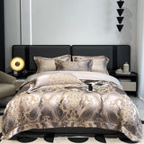 NEW Indulge in Unrivaled Comfort with Our 1000 Thread Count Egyptian Cotton Sateen Soft Duvet Cover Set - Chic Luxury Damask Design for Super King Beds (4/6 Pieces)