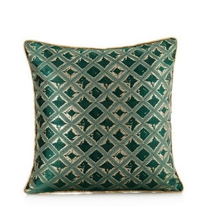 NEW Embroidered Geometry Patterned Cushion Cover - Decorative Pillowcases for a Cozy and Elegant Bedroom