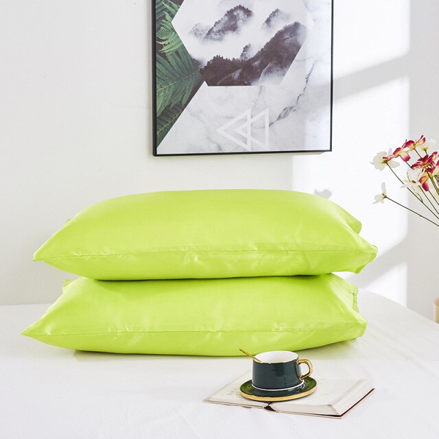 NEW Soft & Shiny Polyester Pillowcases - Experience Ultimate Comfort & Style Every Night