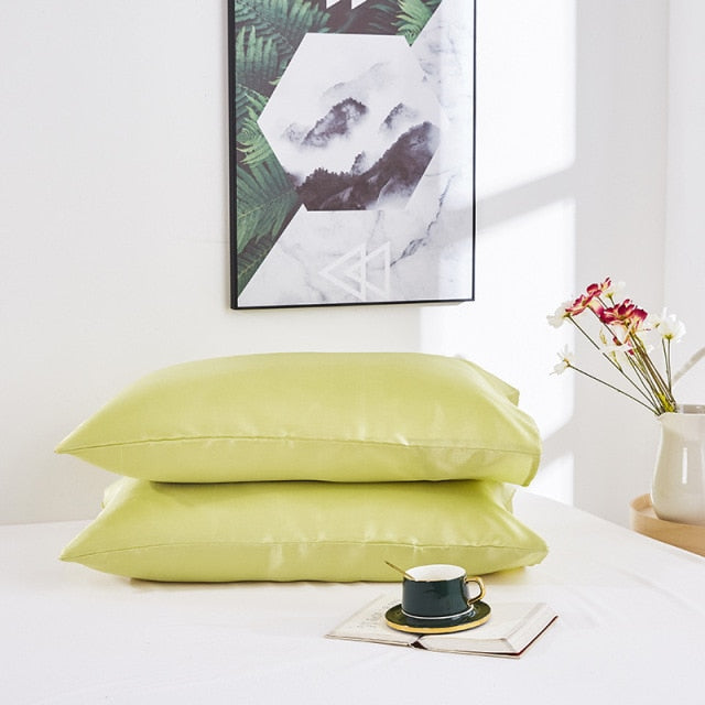 NEW Soft & Shiny Polyester Pillowcases - Experience Ultimate Comfort & Style Every Night